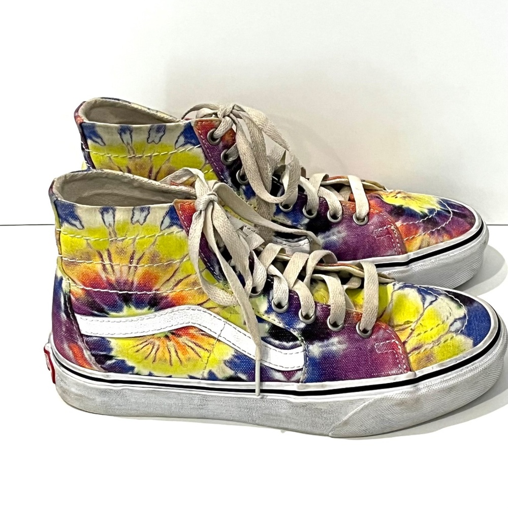 VANS Sk8-hi Tie Dye Tapered Darkened Shoes M6/W7.5